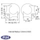 Large Ball Corners - 58mm x 58mm with 30mm Offset - Pack of 4